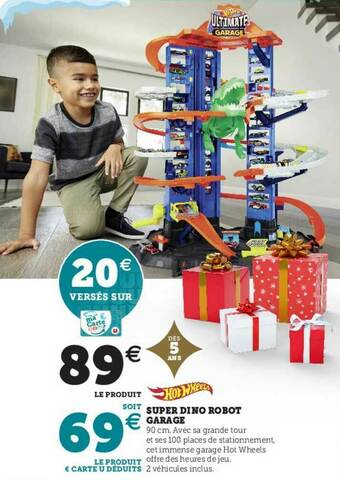 Super U Super Dino Robot Garage offre