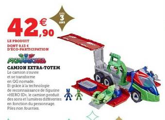 Super U Camion Extra-totem Pyjamasques offre