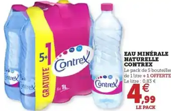 Hyper U EAU MINÉRALE NATURELLE CONTREX offre