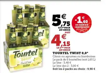 Hyper U TOURTEL TWIST 0,0° offre