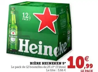 Hyper U BIÈRE HEINEKEN 5° offre