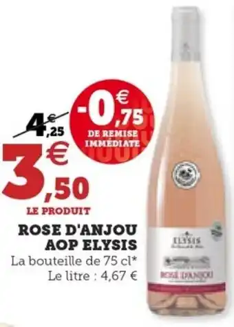 Hyper U ROSE D'ANJOU AOP ELYSIS offre