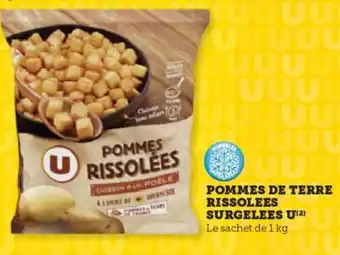 Hyper U POMMES DE TERRE RISSOLEES SURGELEES U(2) offre