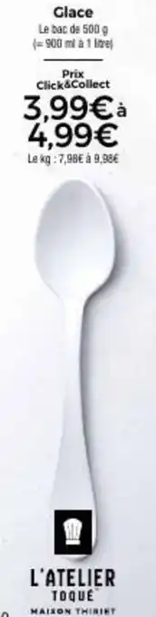 Thiriet Glace Le bac de 500 g offre