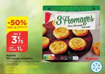 Maximarché Auchan Mini pizzas surgelées offre