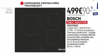 Extra BOSCH TABLE INDUCTION offre