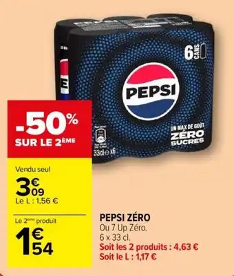 Carrefour PEPSI ZÉRO offre