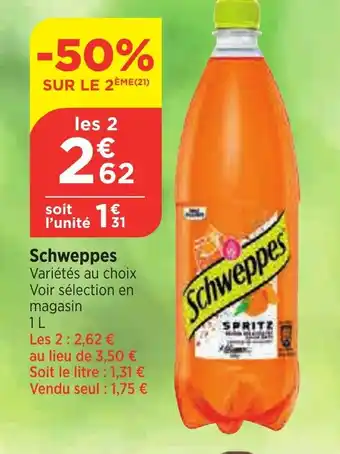 Bi1 Schweppes offre