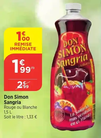 Bi1 Don Simon Sangria offre