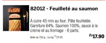 Thiriet 82012- Feuilleté au saumon offre