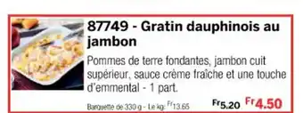 Thiriet 87749 - Gratin dauphinois au jambon offre