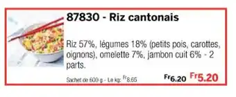 Thiriet Riz cantonais offre