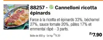 Thiriet 88257 Cannelloni ricotta épinards offre