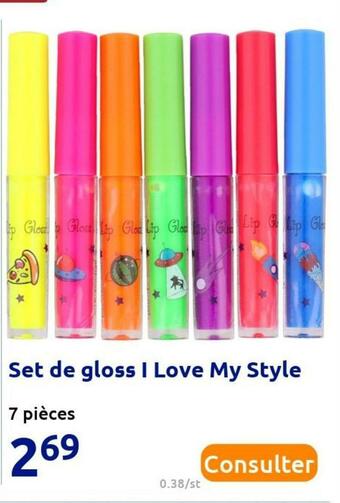 Action Set de gloss i love my style offre