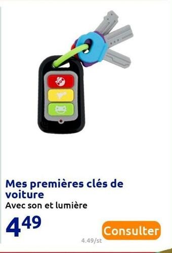 Action Mes premières clés de voiture offre
