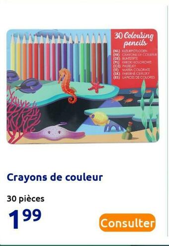 Action Crayons de couleur offre