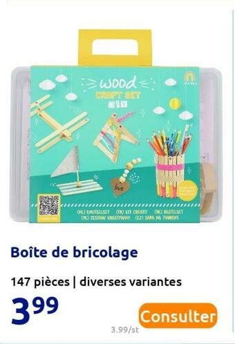 Action Boîte de bricolage offre