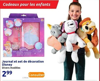 Disney journal et set de décoration