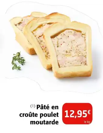 Colruyt Pâté en croûte poulet moutarde offre