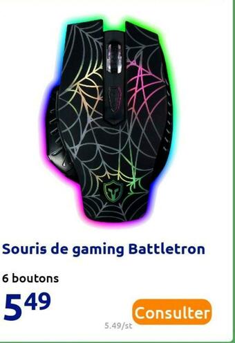 Action Battletron souris de gaming battletron offre