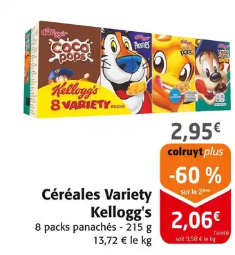 Colruyt Kellogg's Céréales Variety offre