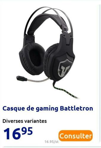 Action Battletron casque de gaming offre