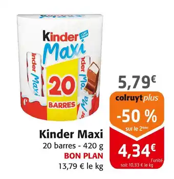 Colruyt Kinder Kinder Maxi offre