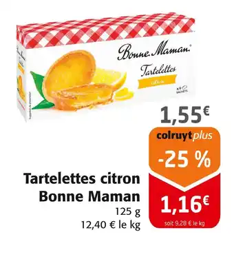 Colruyt Bonne Maman Tartelettes citron offre
