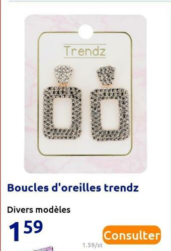 Trendz boucles d'oreilles