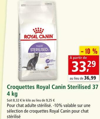Maxi Zoo Royal canin croquettes sterilised offre