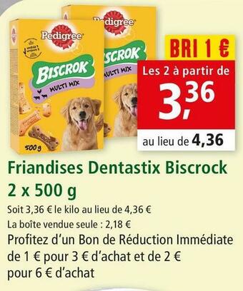 Maxi Zoo Pedigree friandises dentastix biscrock offre