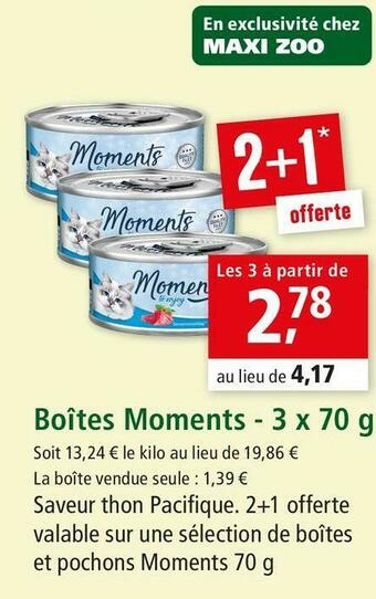 Maxi Zoo Moments boîtes offre