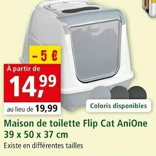 Maxi Zoo Anione maison de toilette flip cat offre
