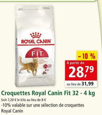 Maxi Zoo Royal canin croquettes fit 32 offre