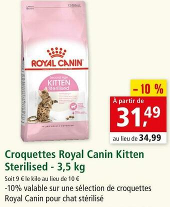 Royal canin croquettes kitten sterilised