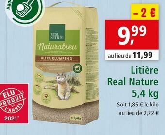 Maxi Zoo Real nature litière real nature offre