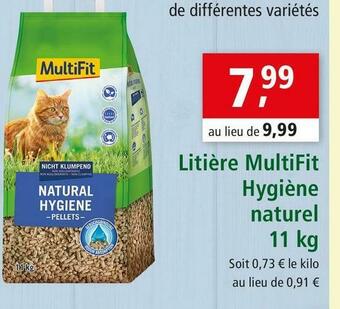 Maxi Zoo Multifit litière multifit hygiène naturel offre