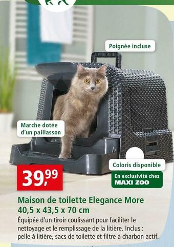 Maxi Zoo Maison de toilette elegance more offre
