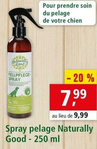 Maxi Zoo Spray pelage naturally good offre