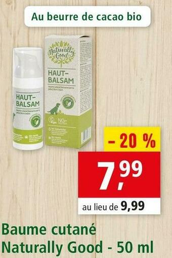 Maxi Zoo Baume cutané naturally good offre