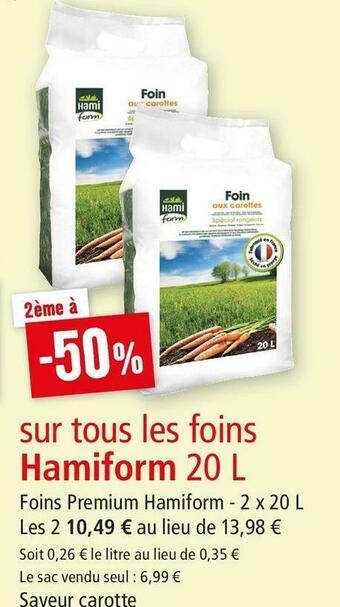 Maxi Zoo Hamiform bon plan sur tous les foins de la marque hamiform offre