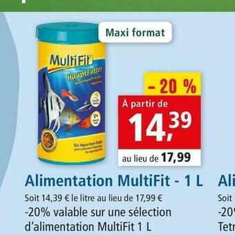 Maxi Zoo Multifit alimentation offre