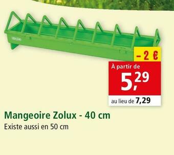 Zolux mangeoire