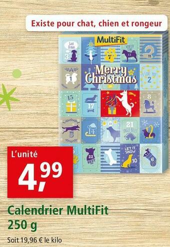 Maxi Zoo Multifit calendrier offre