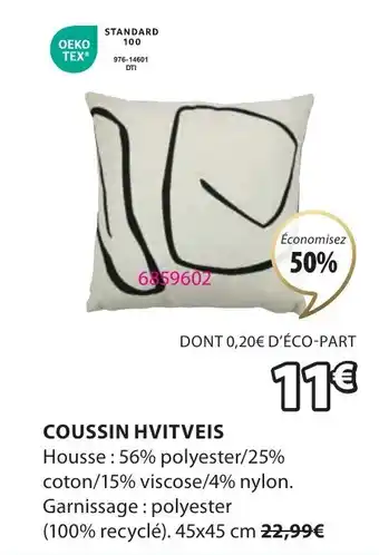 JYSK COUSSIN HVITVEIS offre