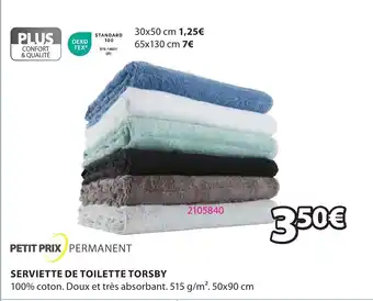 JYSK SERVIETTE DE TOILETTE TORSBY offre