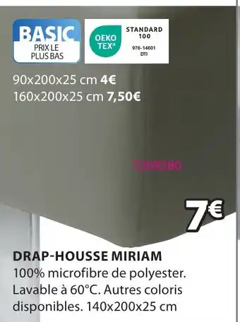 JYSK DRAP-HOUSSE MIRIAM offre