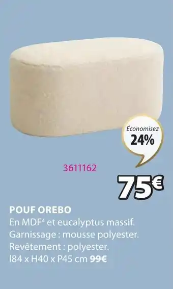 JYSK POUF OREBO offre