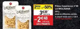 Cora x Carrefour La molisana - pâtes caserecce offre
