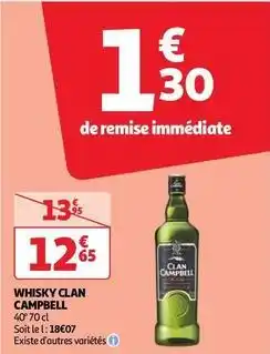 Mademoiselle Bio Clan campbell - whisky offre